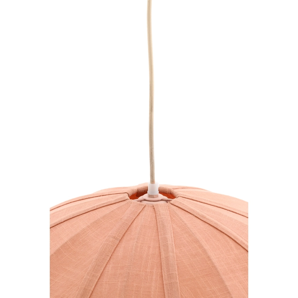 Stoffen hanglamp Cesano Ø 64cm - licht roze Light & Living 8717807779320