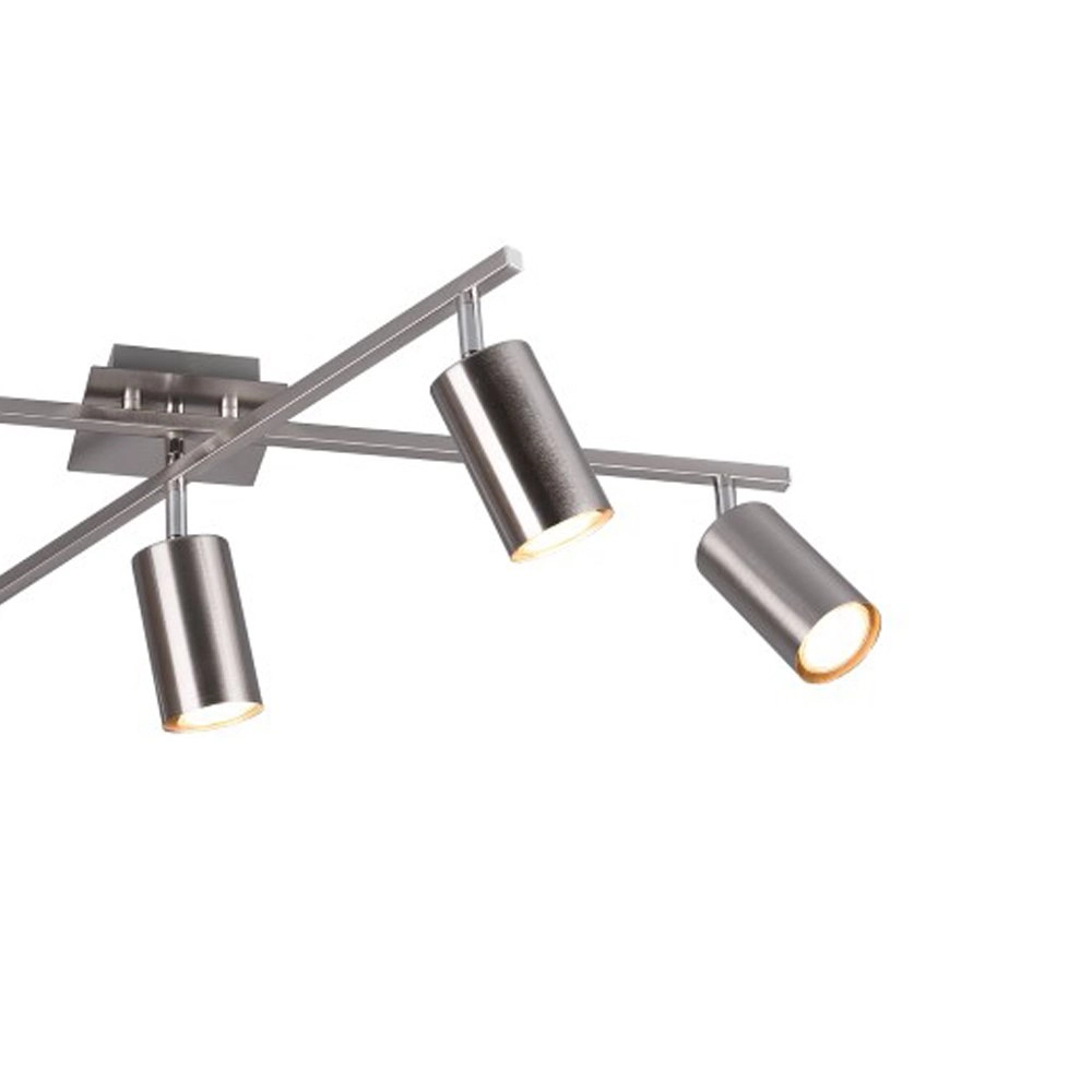 Plafondspots Marley 5-lichts nikkel mat Trio 4017807411638