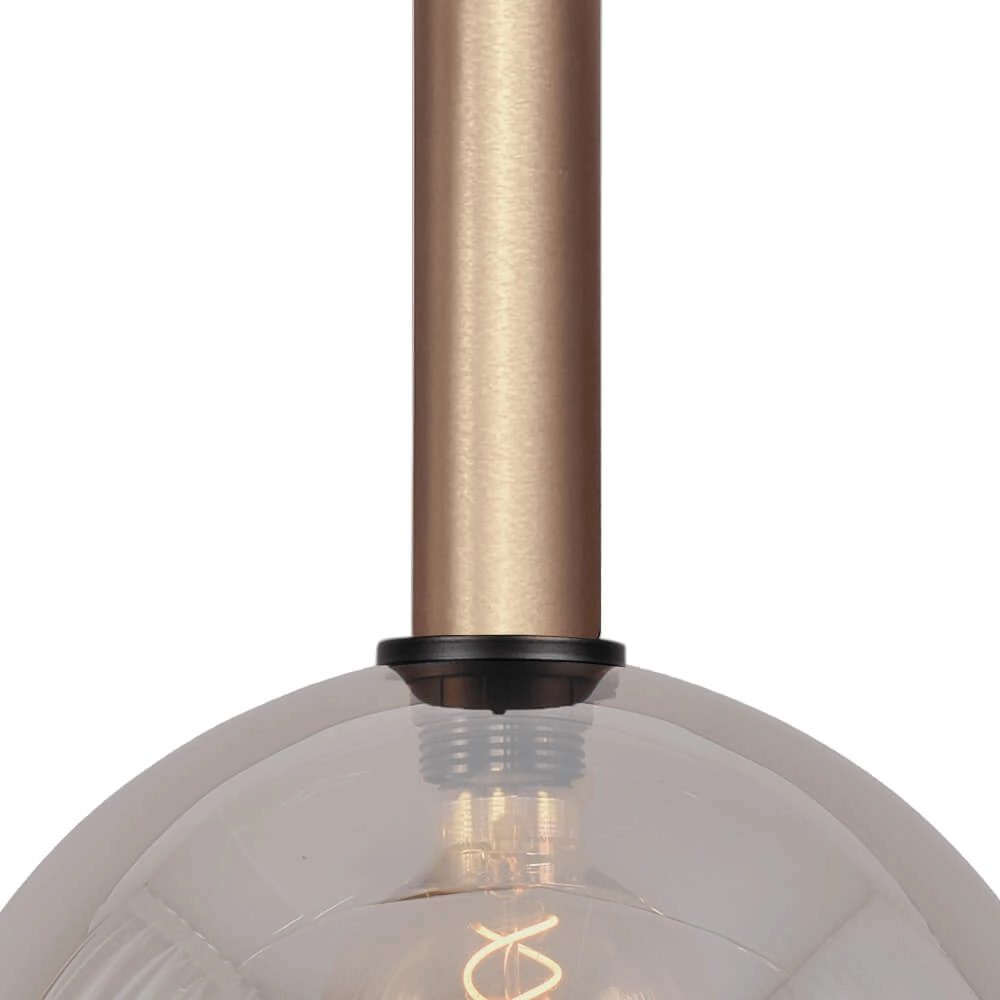 Hanglamp Ø 30cm Bella 2 Messing goud met goud glas Masterlight 8718121333946