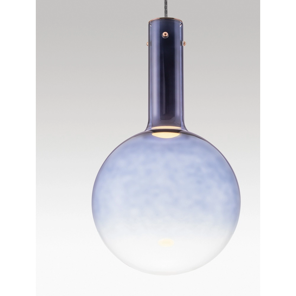 Hanglamp Nostos blauw glas