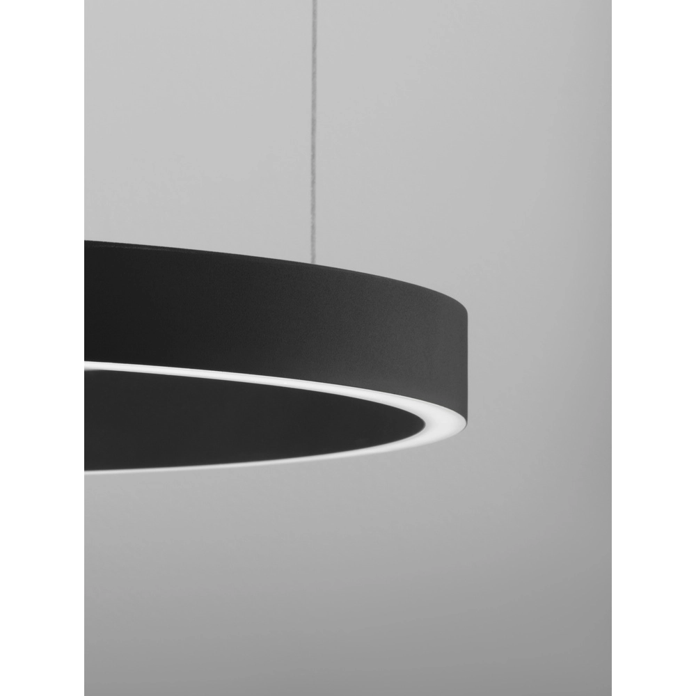 Zwarte hanglamp Elowen design Ø 60cm Lyora 5212017439055