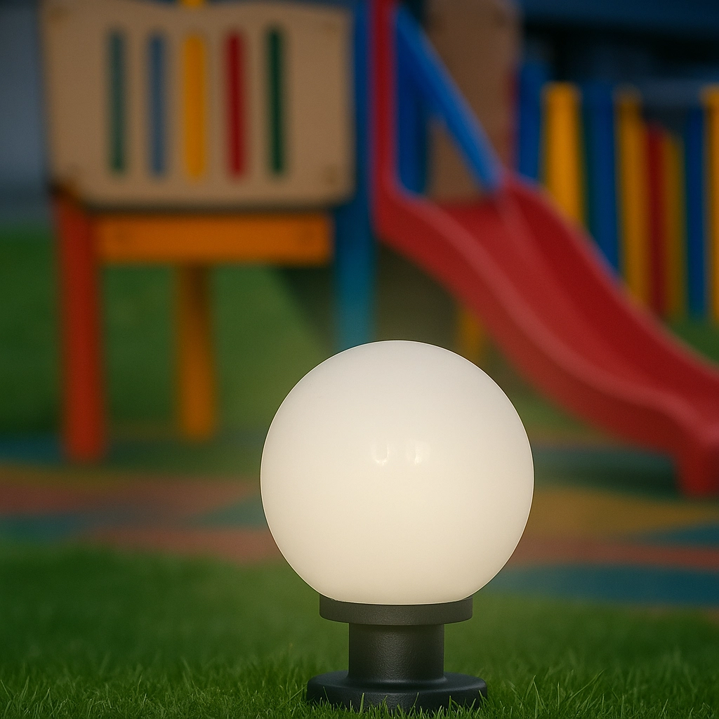 Bol lamp Bolano 31,5cm. sokkel opaal Lyora 8716803507777
