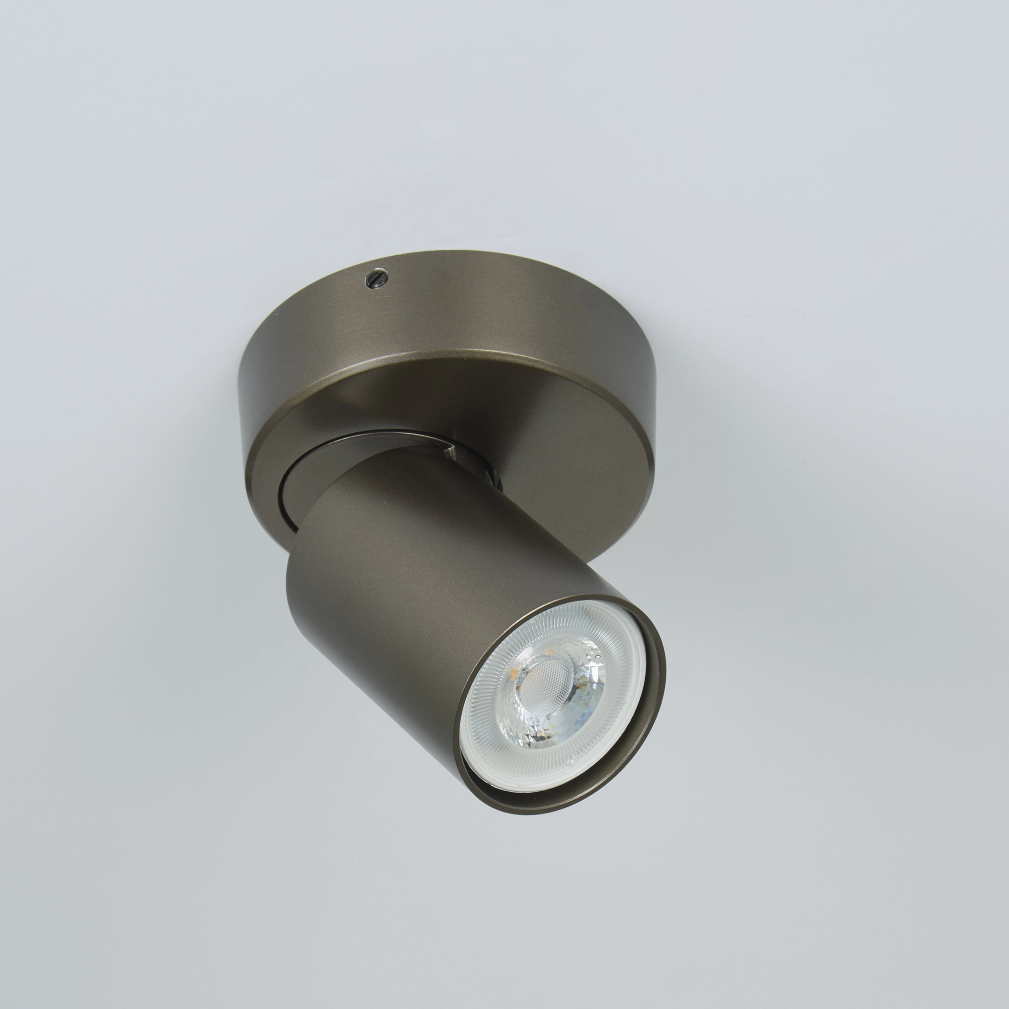Plafondlamp Moon 1 rond brons Lyora 5053423311821