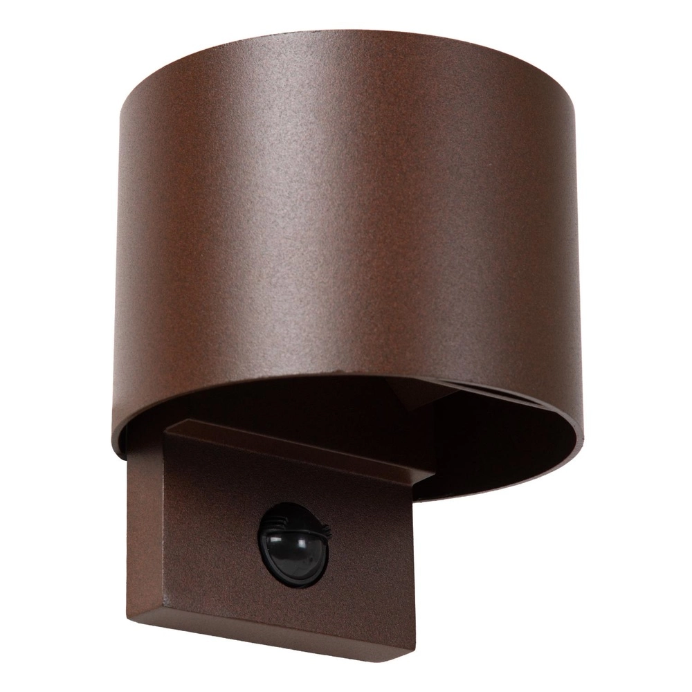 Ronde wandlamp Tadzio met sensor roestbruin