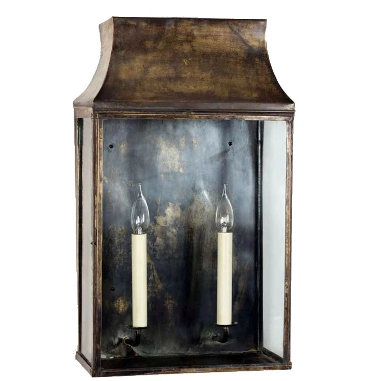 Landelijke muurlamp Large Strathmore antiek koper (ANT)