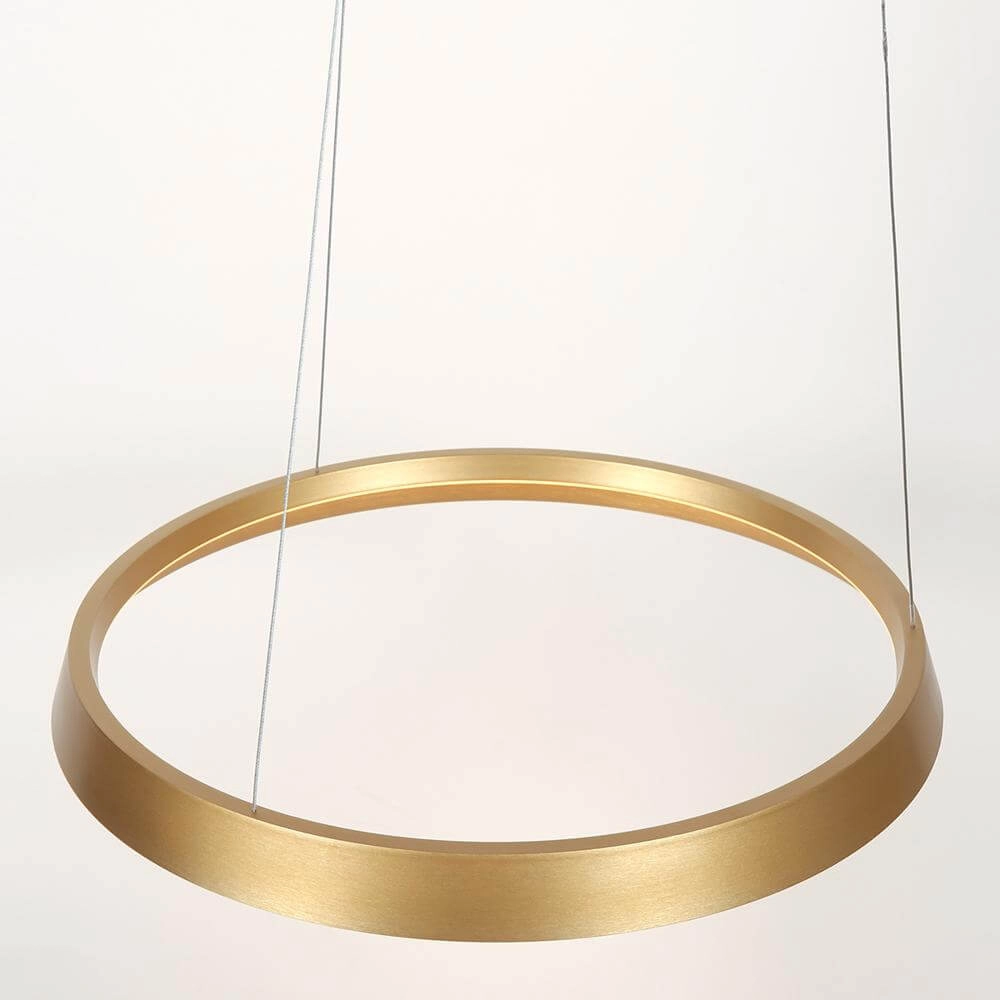 Strakke hanglamp Ringlux goud Ø 60cm Steinhauer 8712746171969