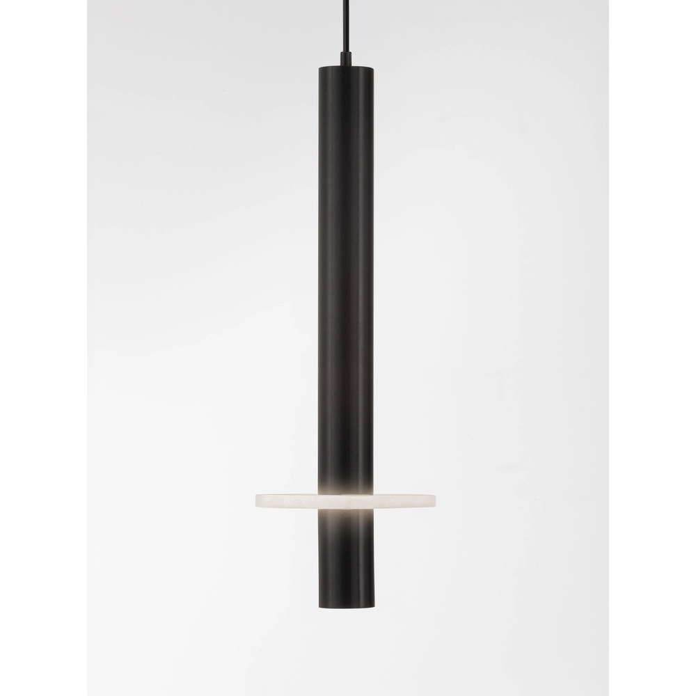 Design hanglamp Noemi zwart met wit Ø 11cm Lyora 5212063503274