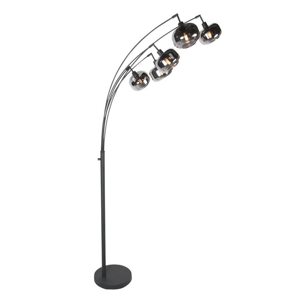 Zwarte vloerlamp Tenebris 5-lichts