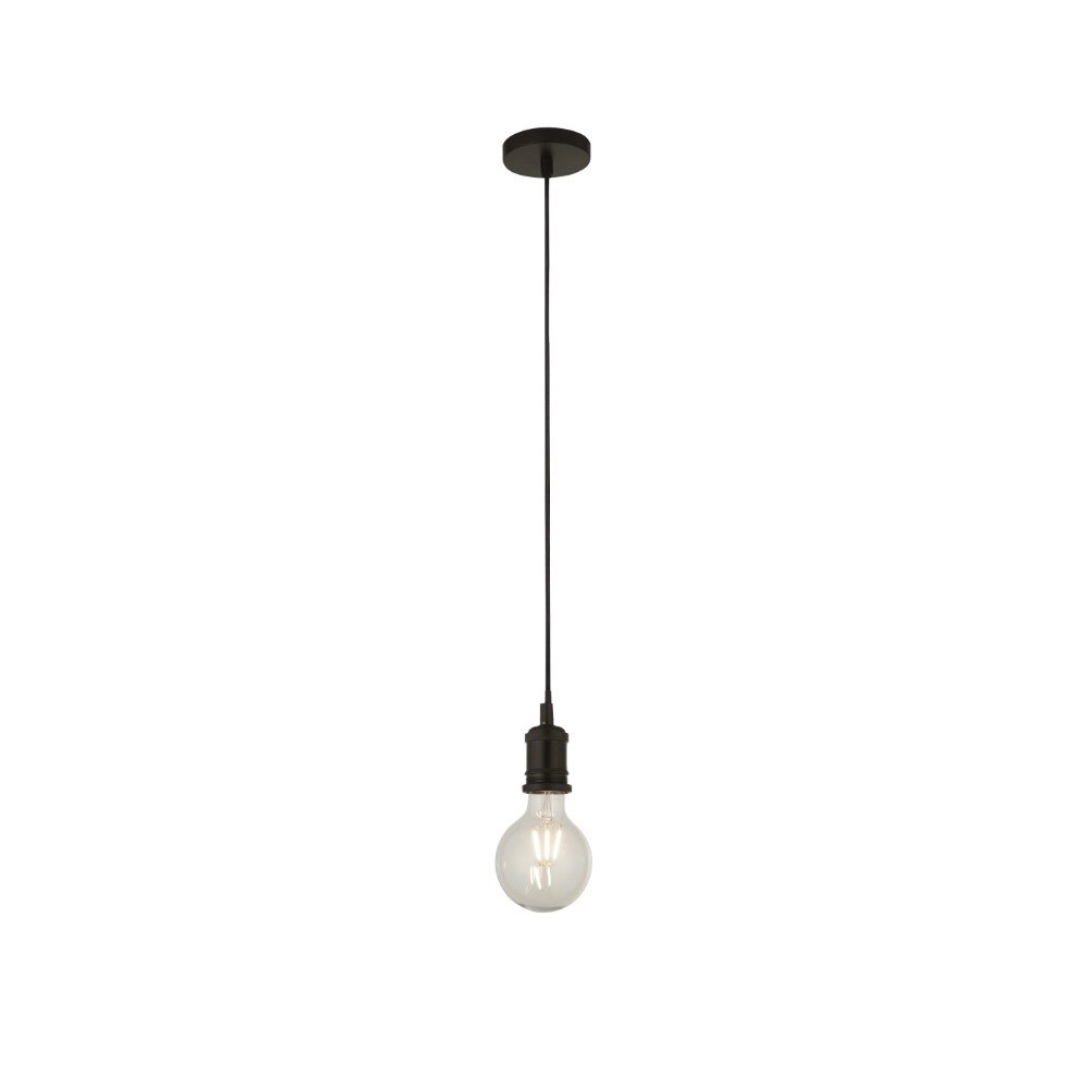Landelijke pendel Suspi zwart Searchlight 5053423141565