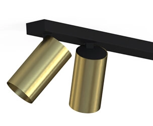 Gouden plafondspot Mono 8-spots Lyora 5903139775496