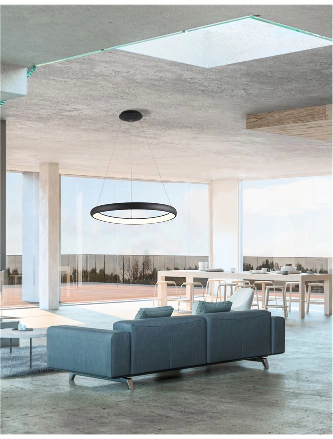 Design hanglamp Albi zwart Ø 61cm Lyora 5212017416872