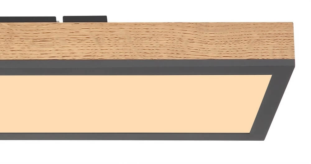 Houten led plafondlamp Doro 60x15cm Globo 9007371417780