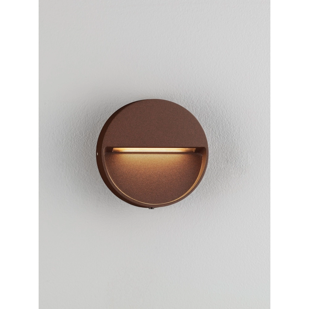 Ronde wandlamp Sete roestbruin Lyora 5212017497932