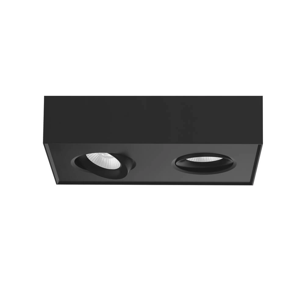 Design plafondlamp Brooklyn dubbel zwart
