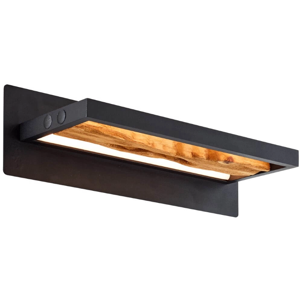 Led bedlampje Chaumont met hout Brilliant 4004353411779