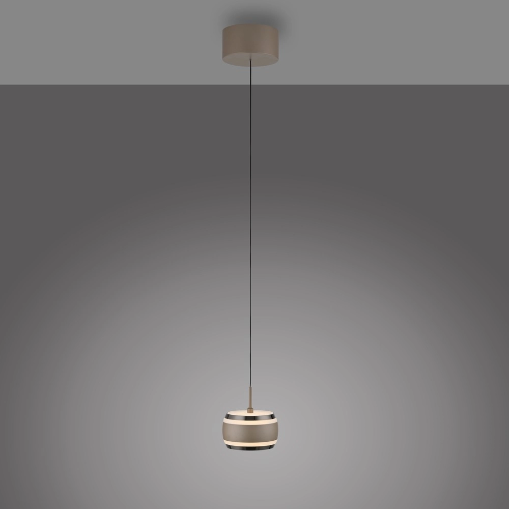 Strakke led pendel Pure Falling Rings bronce Paul Neuhaus 4012248396568