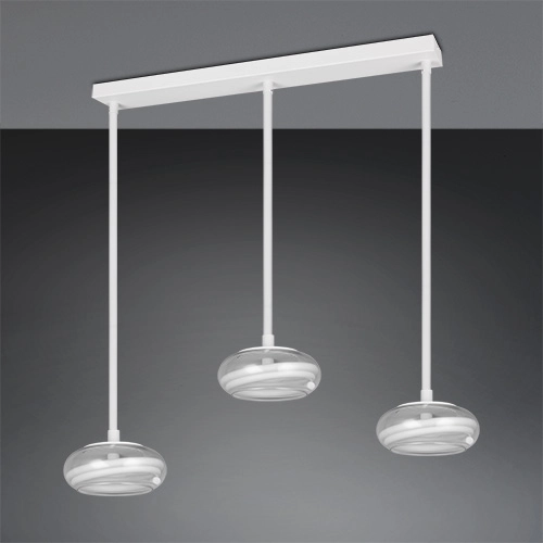 3-lichts design hanglamp Tarsia wit Trio 4017807683363
