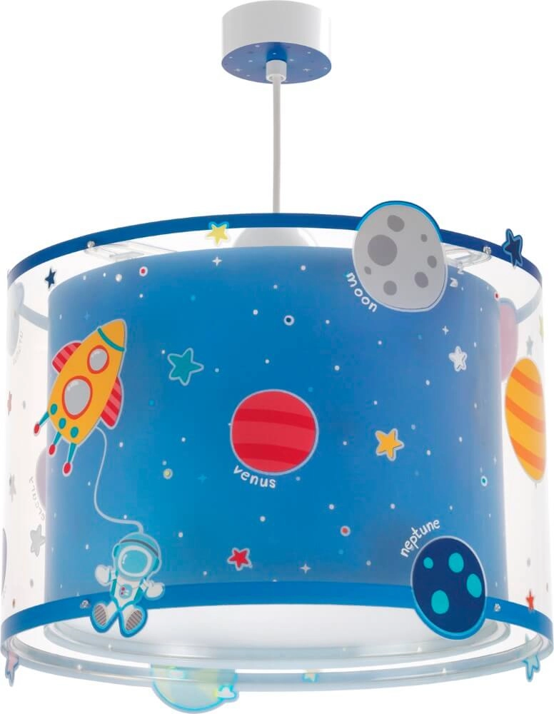 Kinderkamer hanglamp Planets blauw