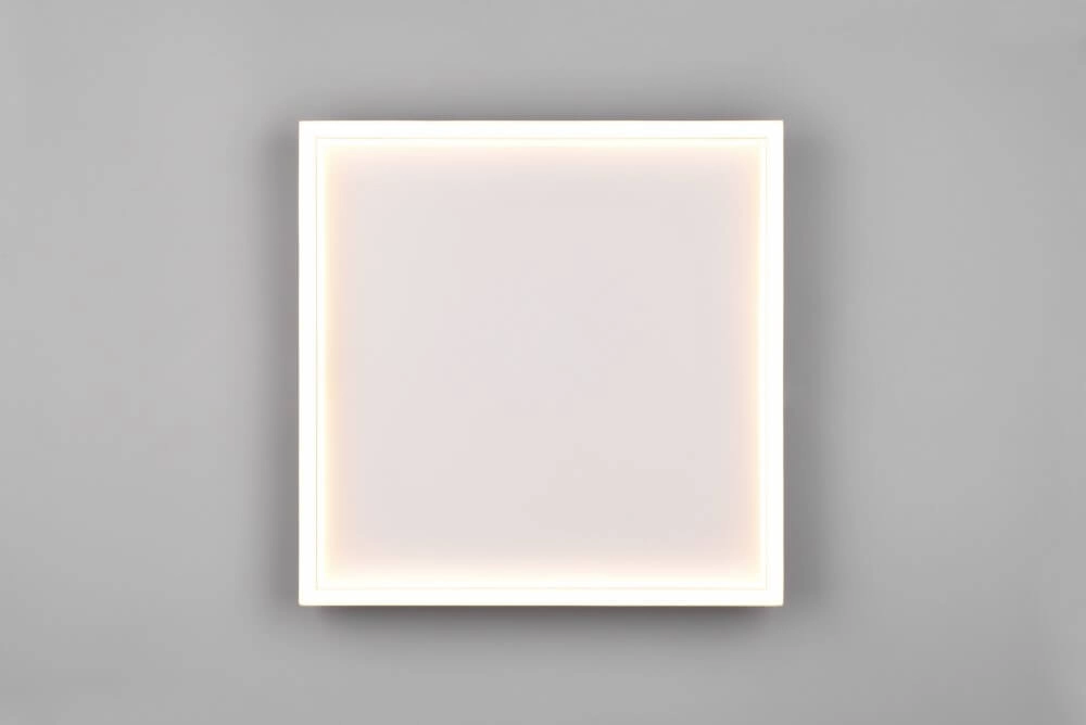 Vierkante witte plafonniere Rotonda Trio 4017807577624