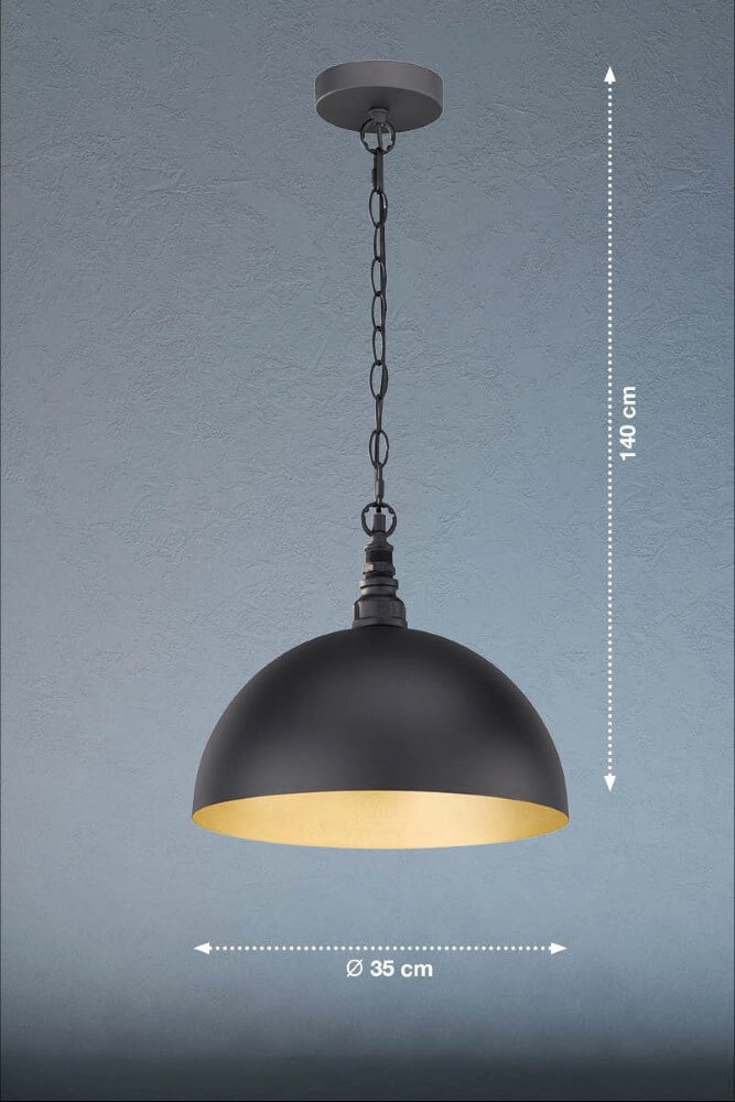Industriële hanglamp Leitung à 35cm Fischer & Honsel 4003694606462