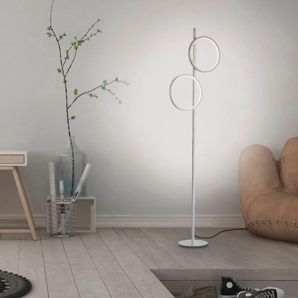 Vloerlamp Mini Ritus zilver Just Light 4043689002091