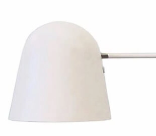 Strakke leeslamp Sensa wit met hout Artdelight 8719831733255