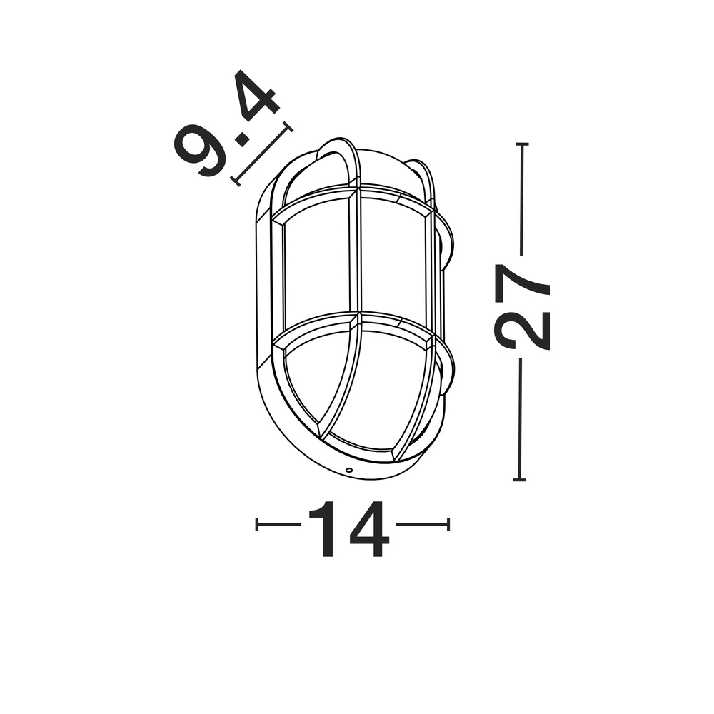 Bulkhead Amel klassiek antraciet Lyora 5212017449399