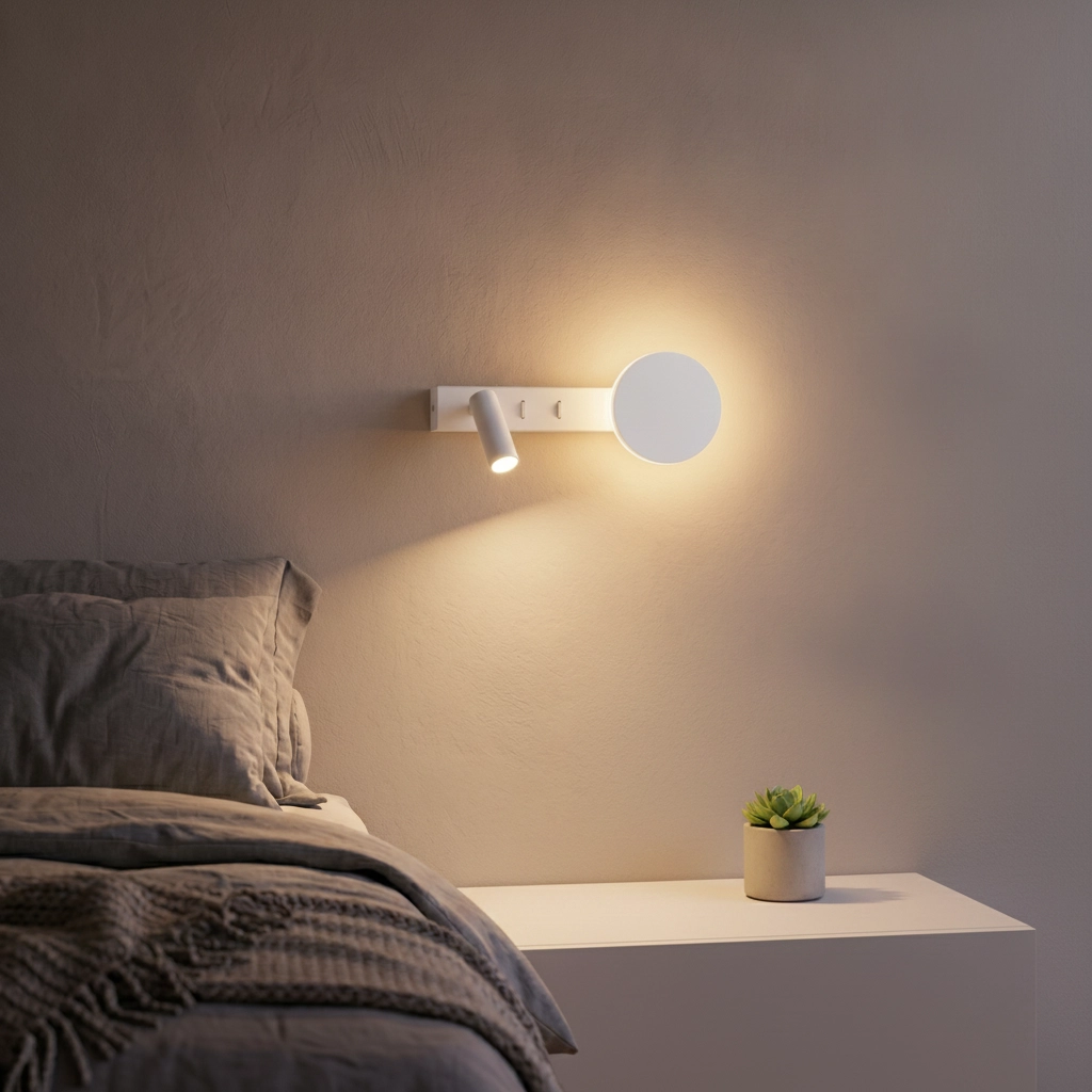 Bedlampje Noima wit