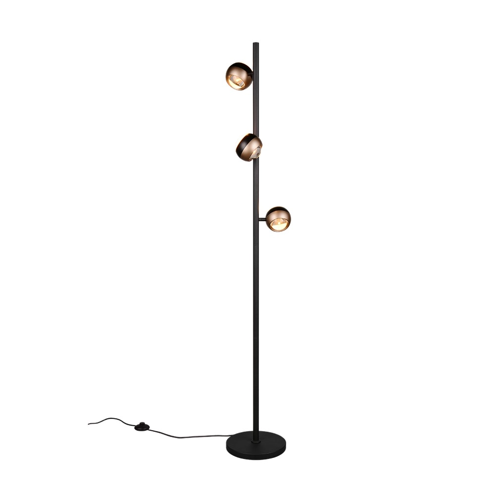 Design vloerlamp Orbit zwart