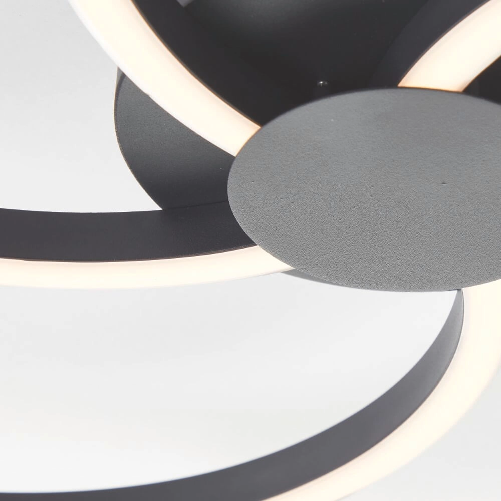 Dimbare plafondlamp Fico zwart Brilliant 4004353441233