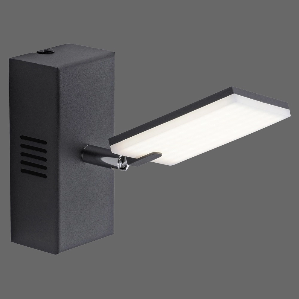 Led wandlamp Pure Mira schakelaar - black pearl