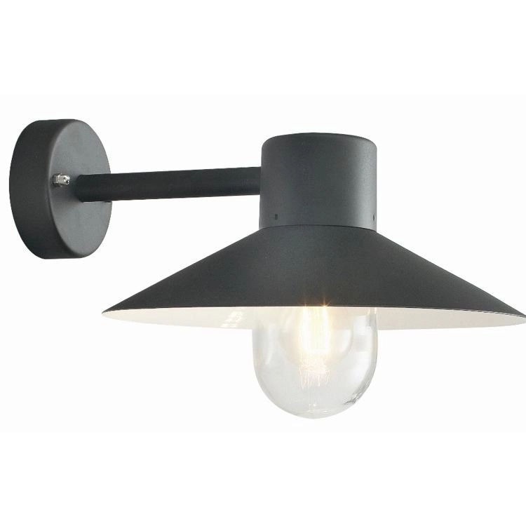 Stallamp klassiek Selva 23cm zwart