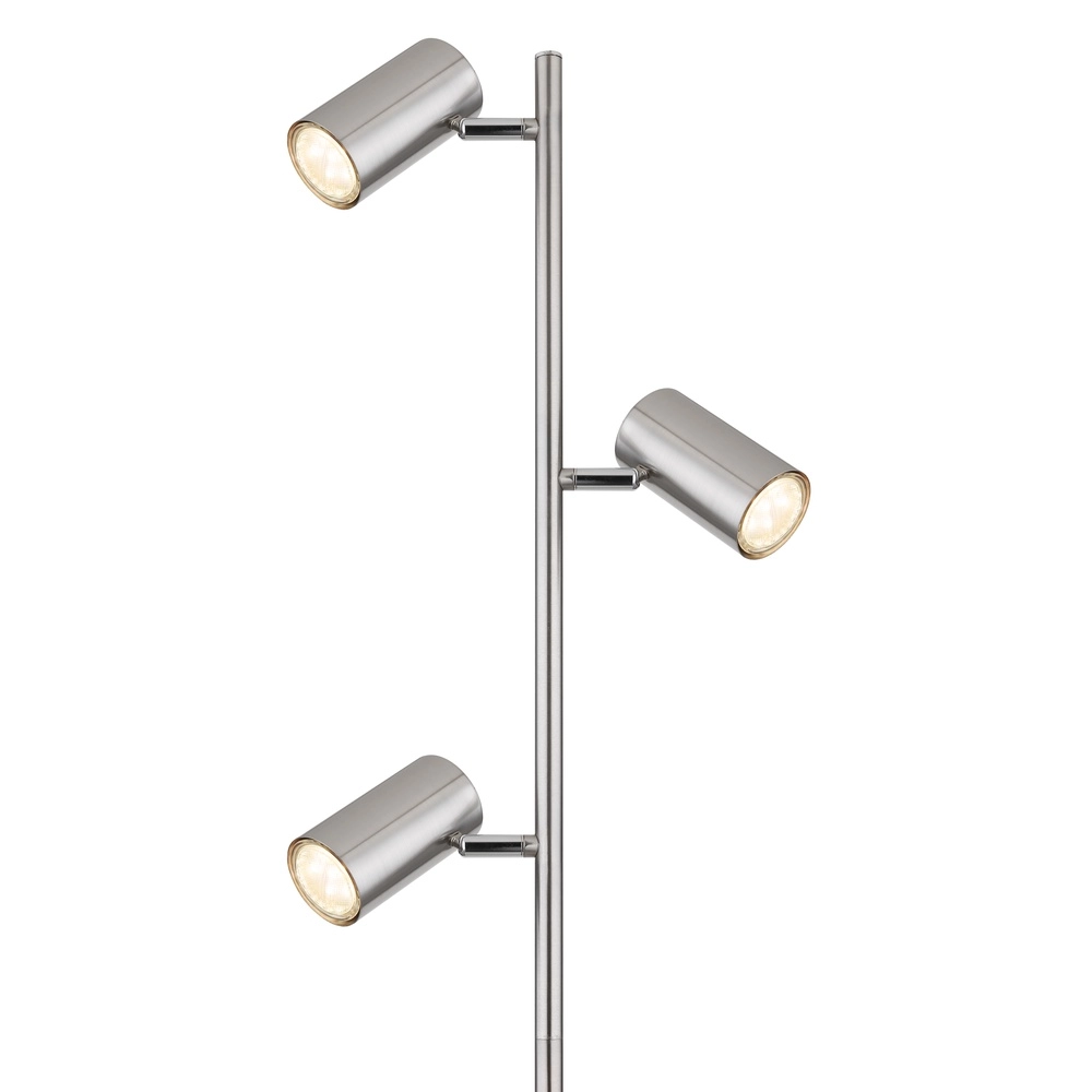 Vloerlamp 3-lichts Robby nikkel Globo 9007371428854