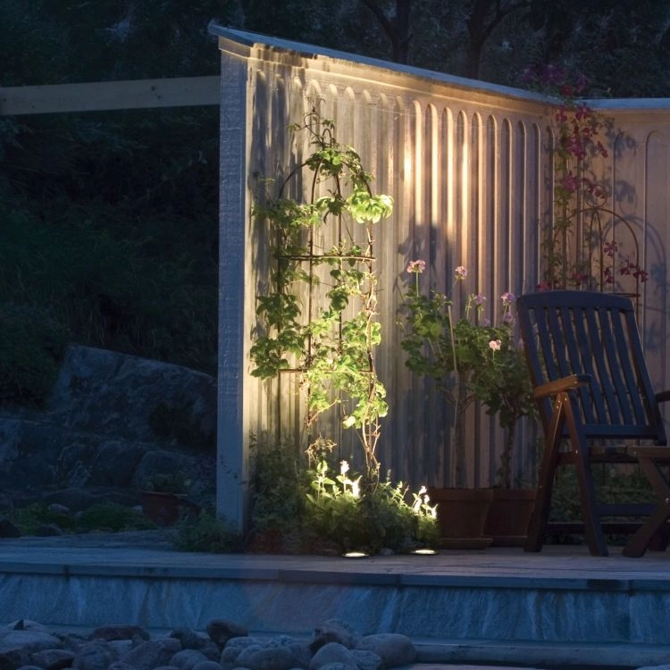 Grond Spot 11cm vierkant RVS KonstSmide 7318307608007