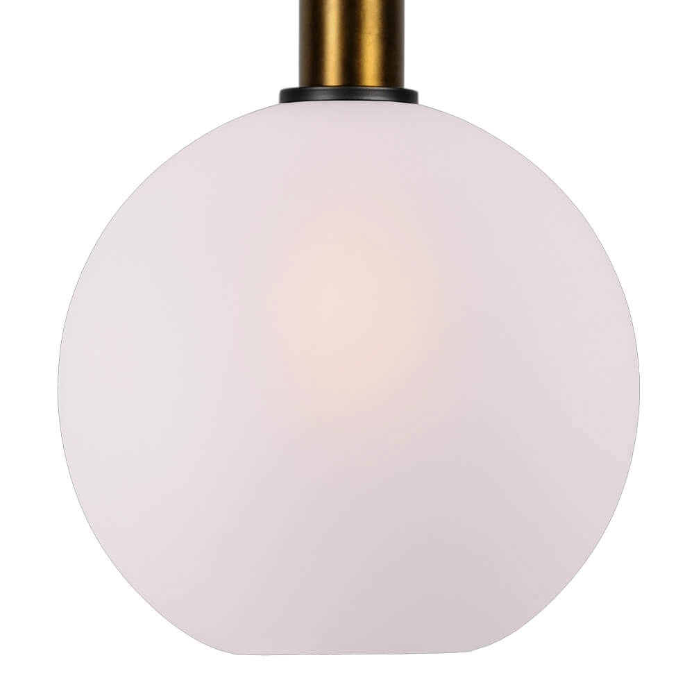 Hanglamp Ø 25cm Bella 2 Antiek messing met mat wit glas Masterlight 8718121334134