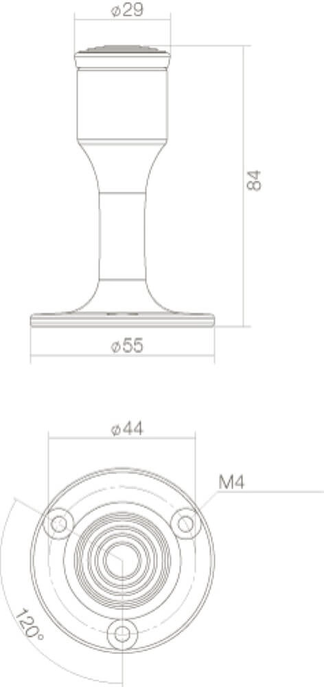 Deurstop Stelo zwart Intersteel 8714186088913