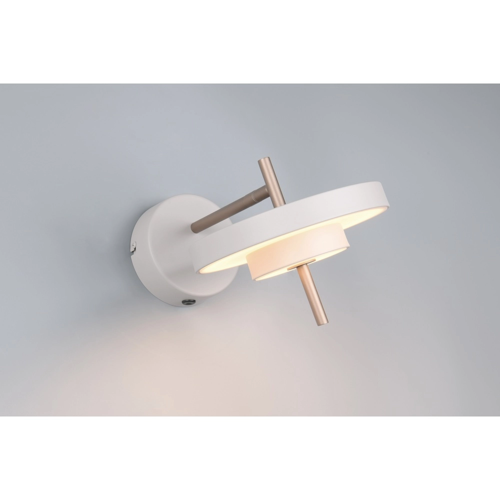 Moderne wandlamp Keaton wit Trio 4017807655773