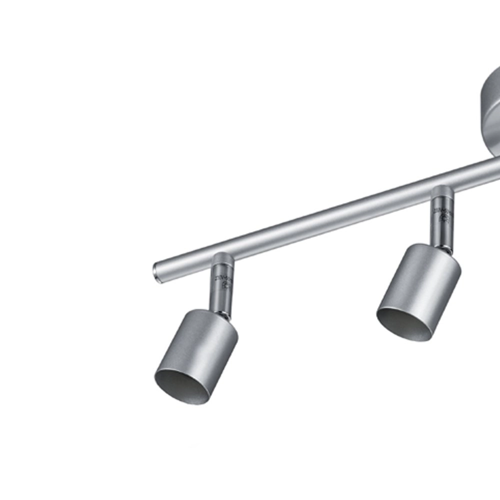 Plafondspots Paris GU10 4-lichts titaangrijs Trio 4017807350784