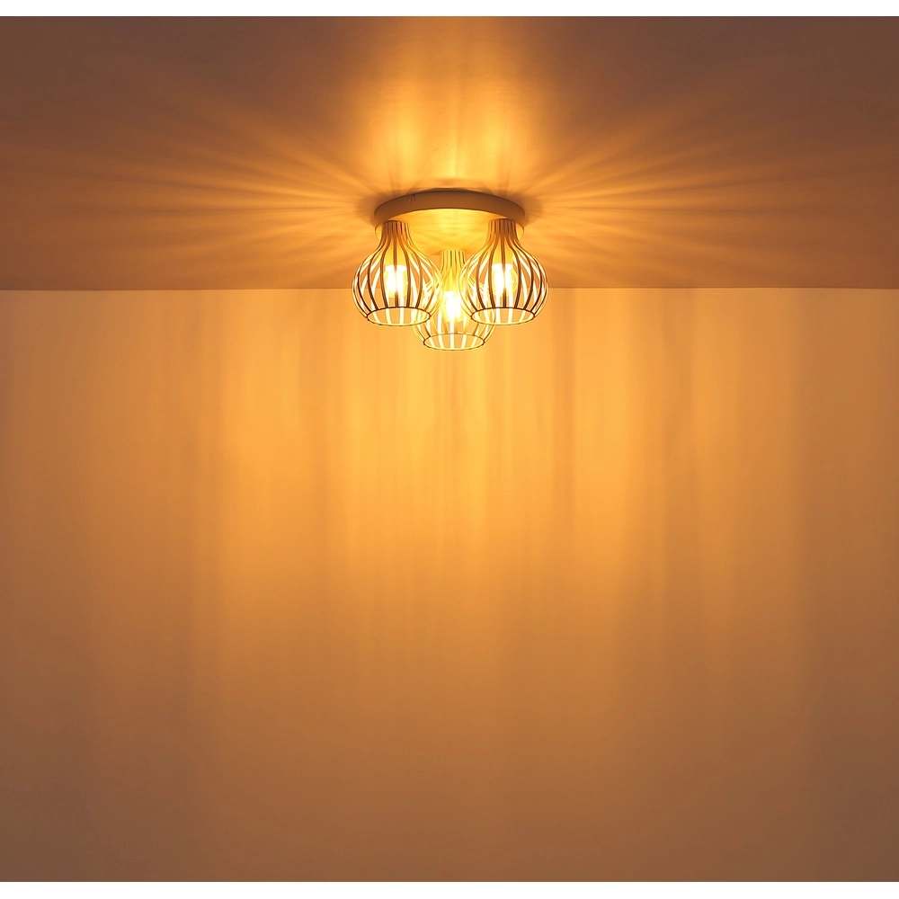 Plafondlamp 3-lichts Mateo zand bruin Globo 9007371575244
