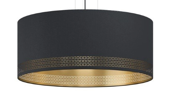 Zwarte hanglamp Esteperra Ø 53cm Eglo 9002759992743