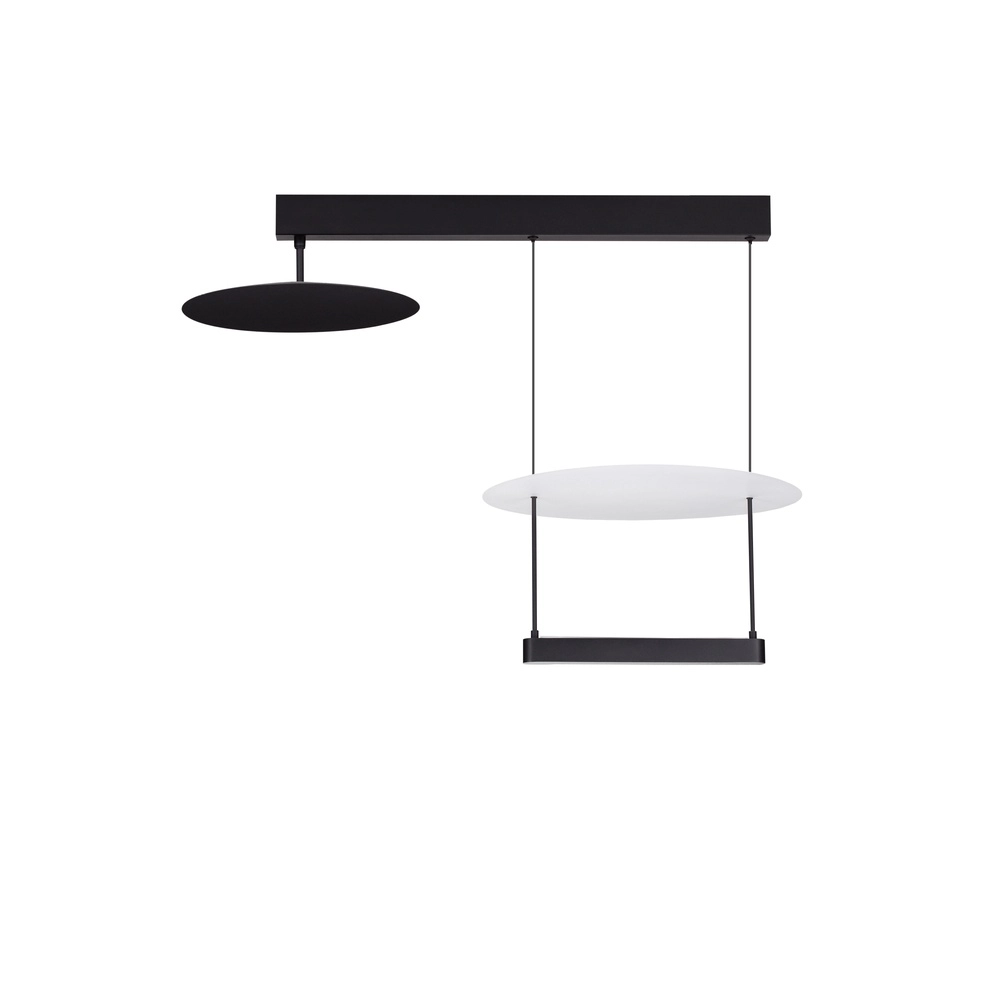 Hanglamp Diona design zwart met wit Lyora 5212017451491