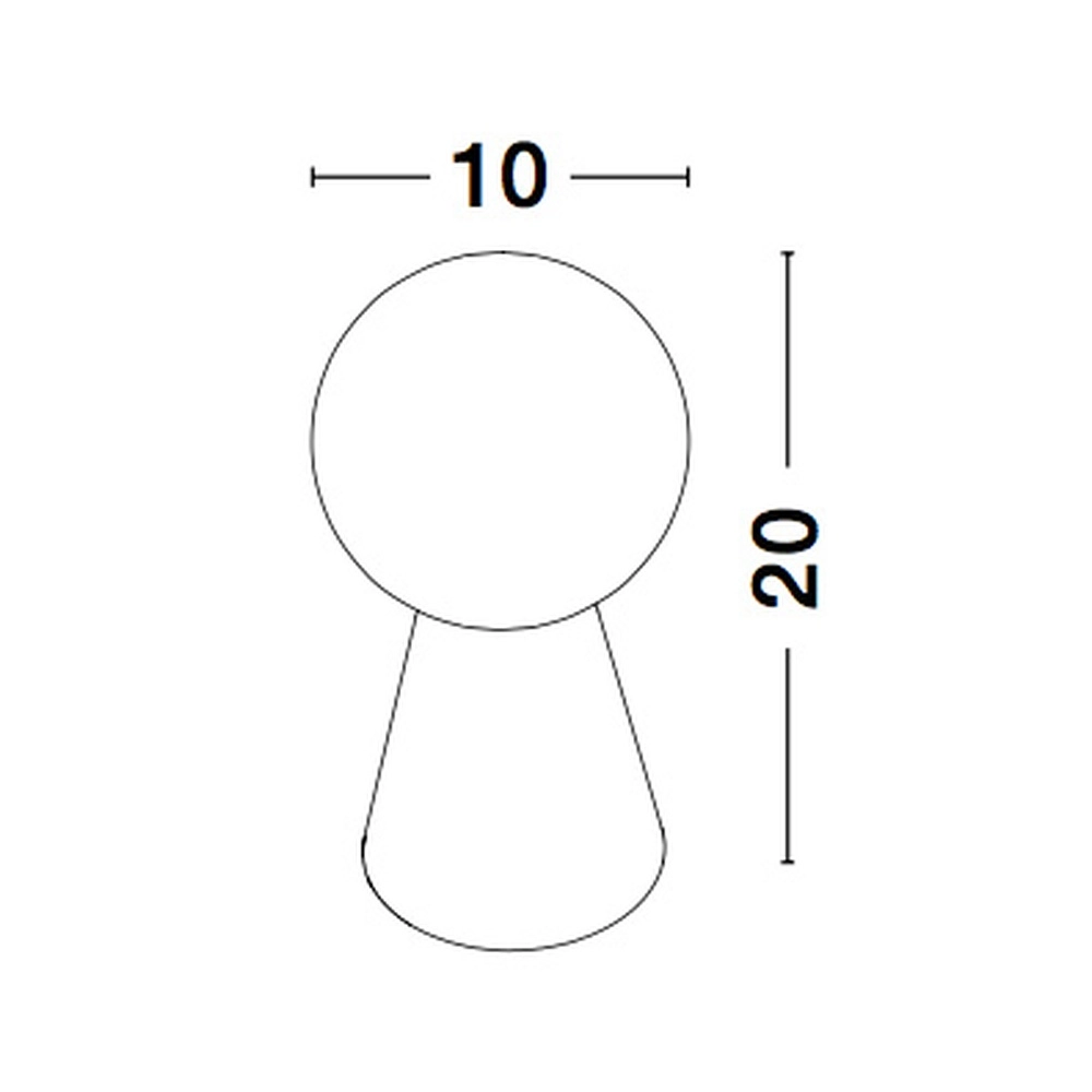 Design tafellamp Zero wit Lyora 5212017427786