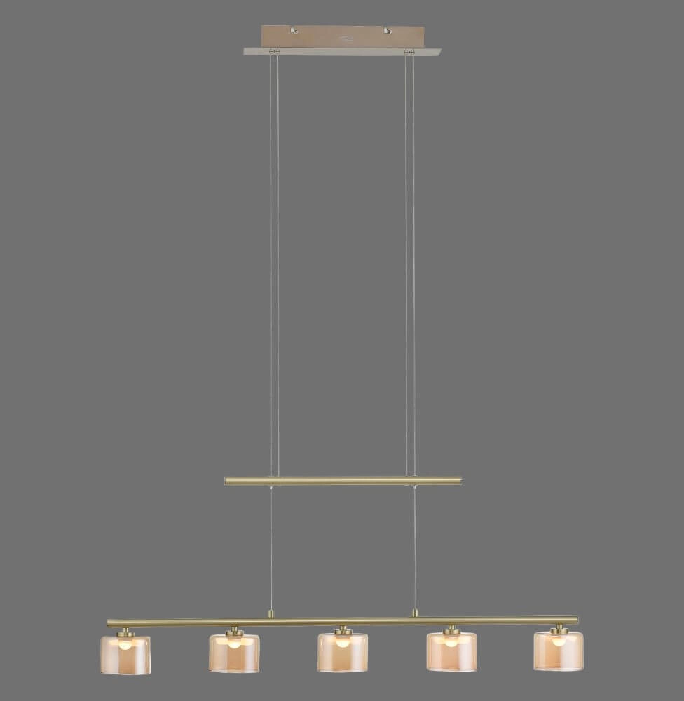 5-lichts hanglamp Hydra messing Paul Neuhaus 4012248364987