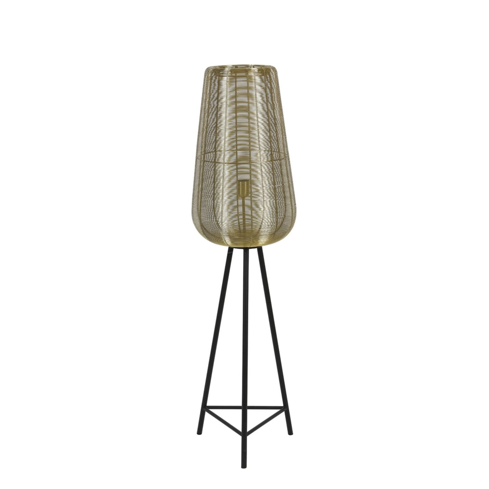 Tripod vloerlamp Adeta goud 135cm