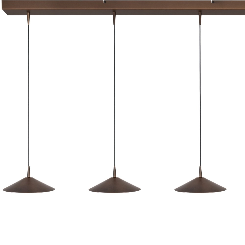 4-lichts hanglamp Ceppo cacao bruin Ø 22cm Masterlight 8718121358505