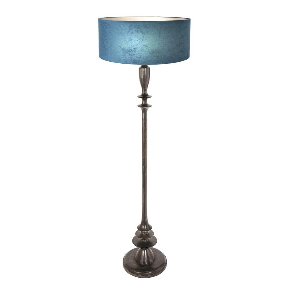 Vloerlamp Bois met blauwe kap Steinhauer 8712746172805
