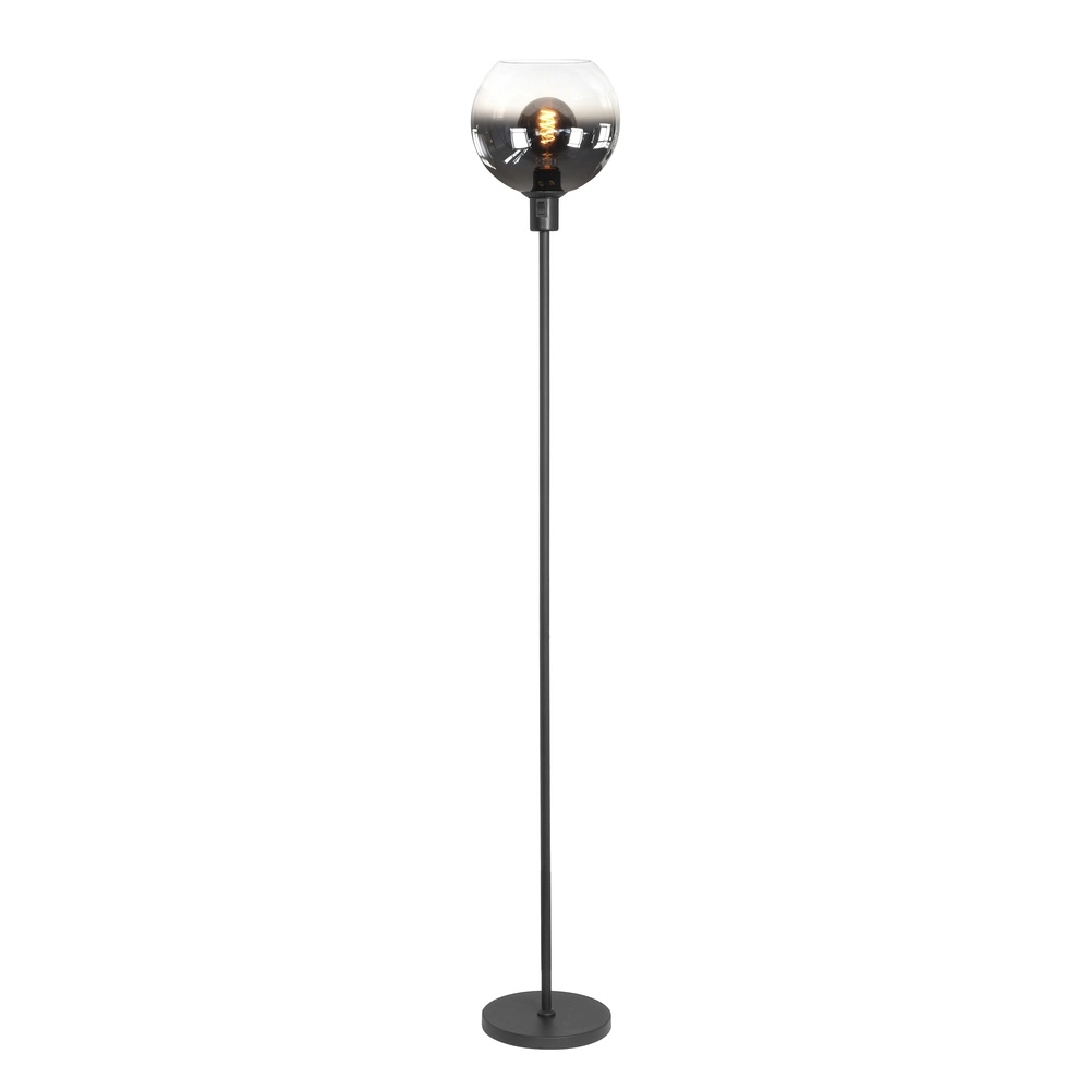 Design vloerlamp Fantasy smoke en helder glas