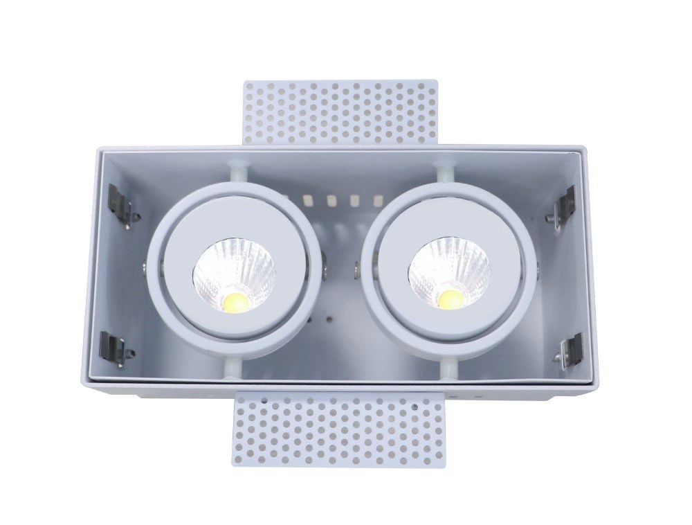 Trimless inbouwspot Trofa 2-lichts wit Trimless inbouwspot Trofa 2-lichts wit