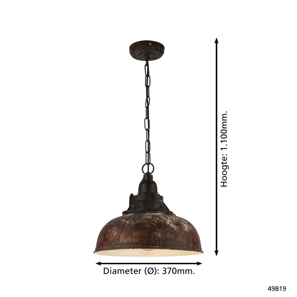 Hanglamp Grantham 37cm Eglo 9002759498191