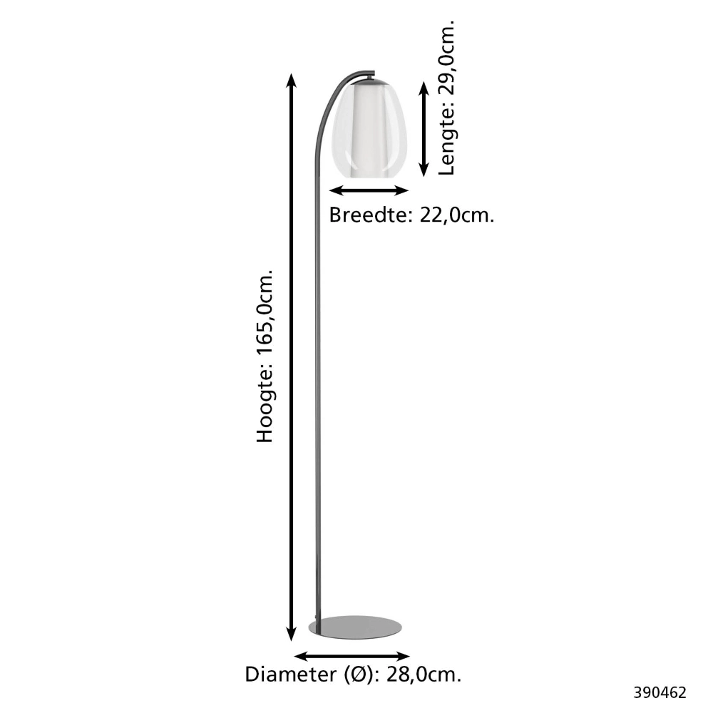 Design vloerlamp Menorca grijs Stars of Light 9008606360024